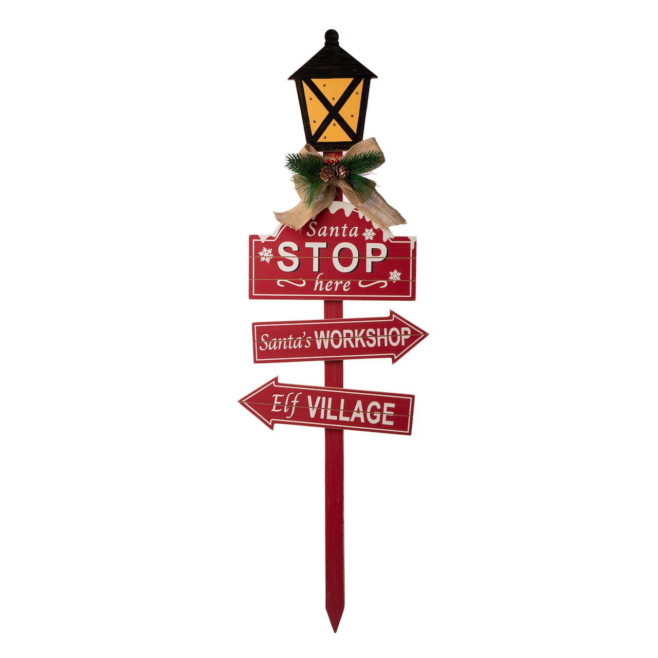 Glitzhome® 3.5ft. LED Christmas Yard Stake with Timer